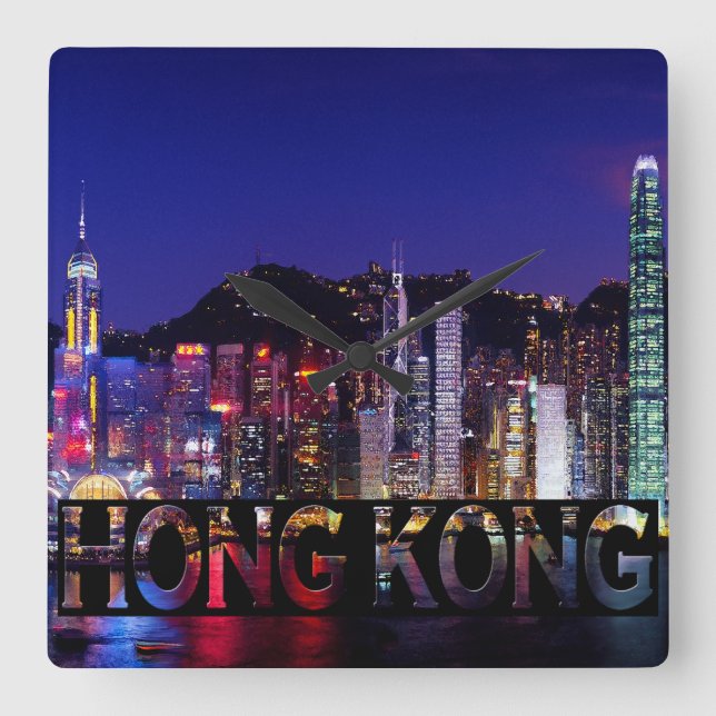 Horloge Carrée Hong Kong (Recto)