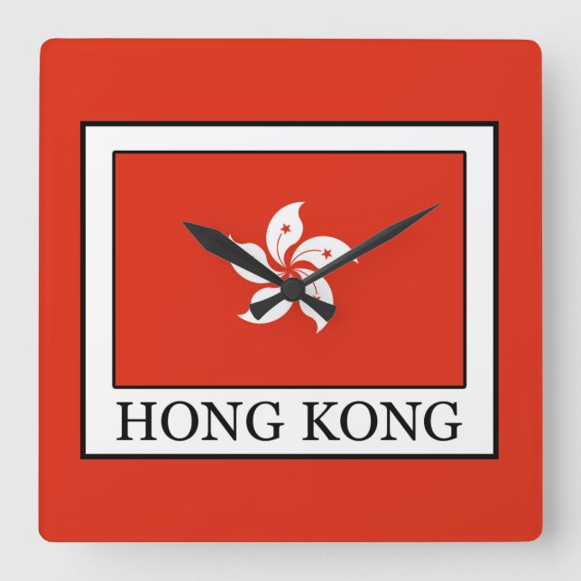 Horloge Carrée Hong Kong (Recto)