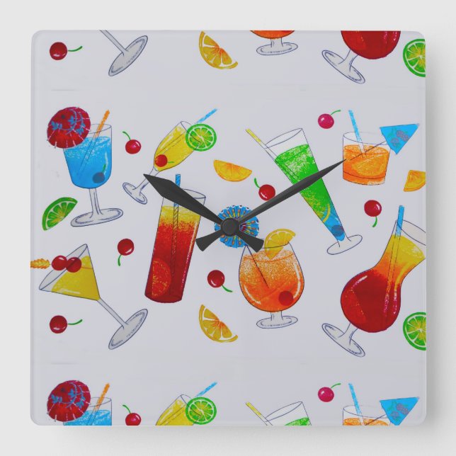 Horloge Carrée Horaire de fête (Recto)