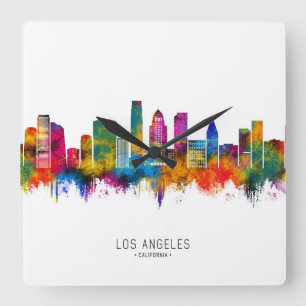 Horloge Carrée Horizon de Los Angeles Californie