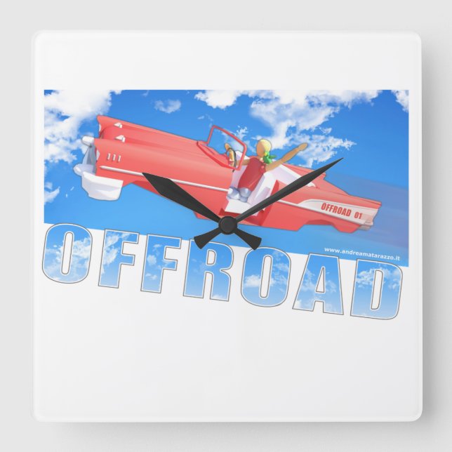 Horloge Carrée Hors route - 01 (Recto)