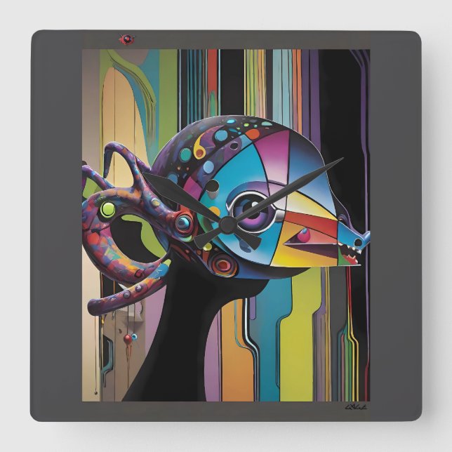 Horloge Carrée Horse Thief (Recto)