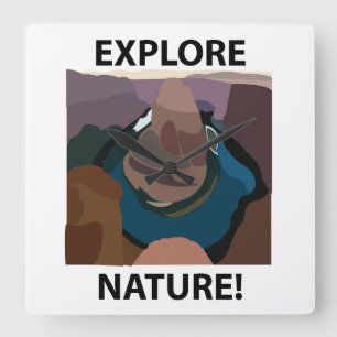 Horloge Carrée Horseshoe Bend Explore Nature Horseshoe Bend