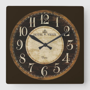 Horloge Carrée Hôtel Clock