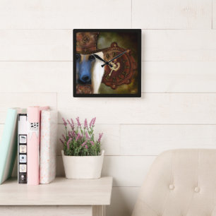 Horloge Carrée Hound afghan