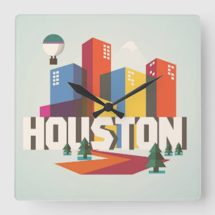 Horloge Carrée Houston   Cityscape Design