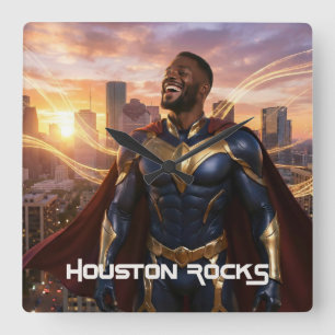 HORLOGE CARRÉE HOUSTON ROCKS - TEXAS