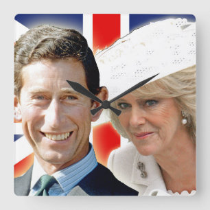 Horloge Carrée HRH Prince Charles et HRH Duchess of Cornwall