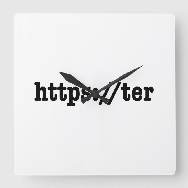 Horloge Carrée https://ter / code html (Recto)