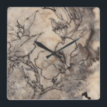Horloge Carrée I floral tatoué<br><div class="desc">Floral</div>