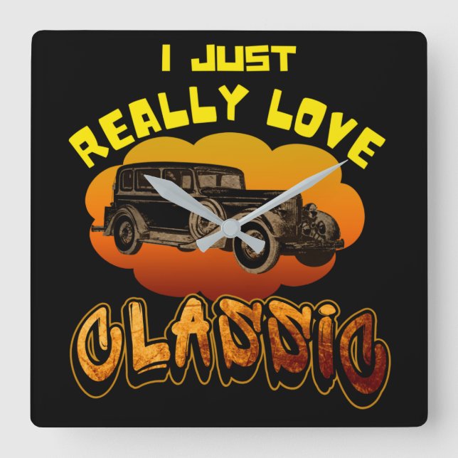 Horloge Carrée i just really love classic  (Recto)