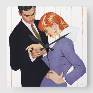 Horloge Carrée I Love You Mama Girl