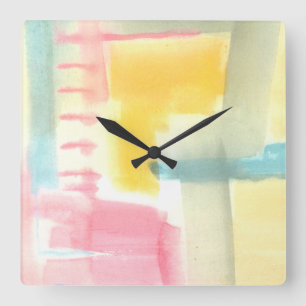Horloge Carrée I Luxe en pastel