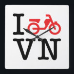 Horloge Carrée I Motorbike Vietnam<br><div class="desc">I Motorbike Vietnam</div>