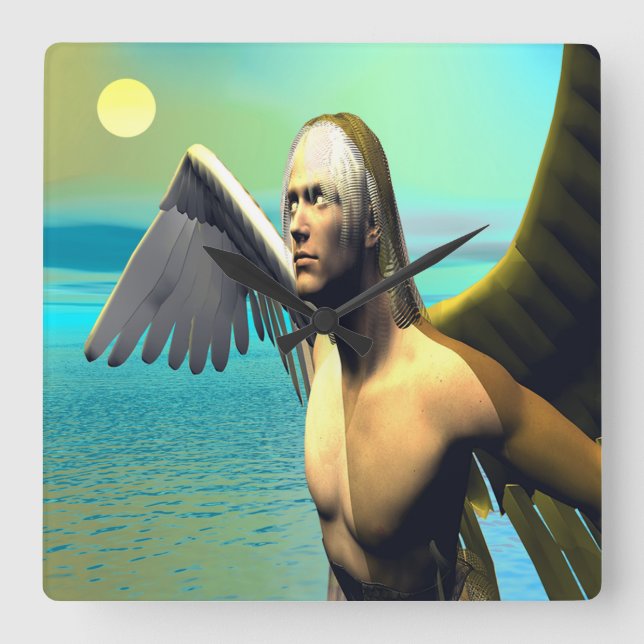 Horloge Carrée Icarus (Recto)