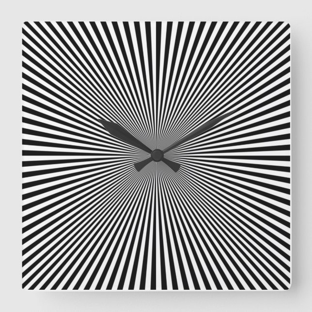 Horloge Carrée illusion-d-optique (Recto)