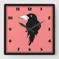 Illustration d'oiseaux de corbeau noir