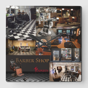 Horloge Carrée Images des salons de coiffure
