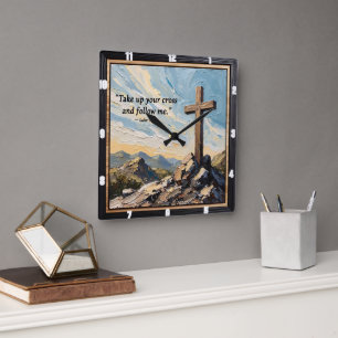 Horloge Carrée Impasto Foi : Suivez Son Chemin