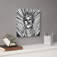 Impression d'art en ligne moderne de la Statue de