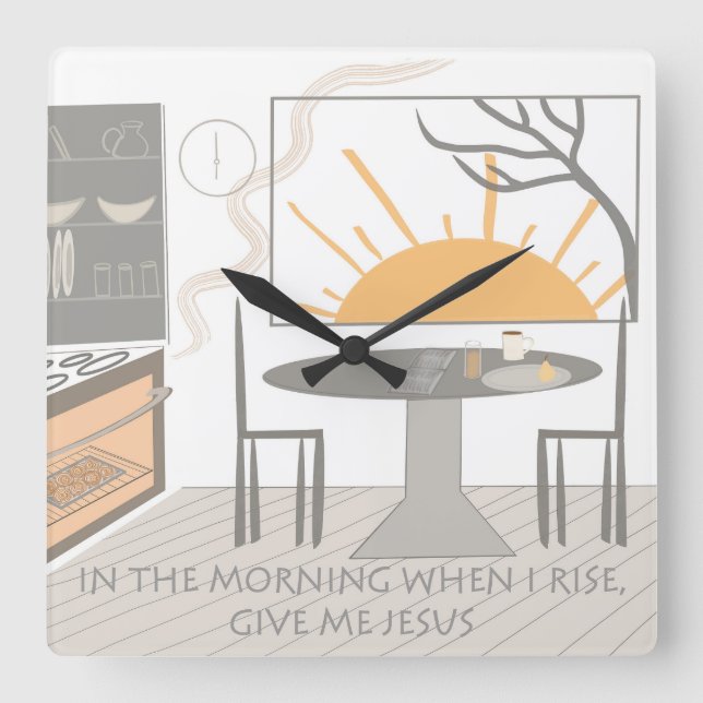 Horloge Carrée In the morning clock (Recto)