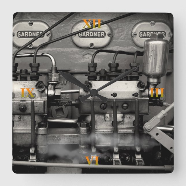 Horloge Carrée Ingénierie de Delicious (Recto)