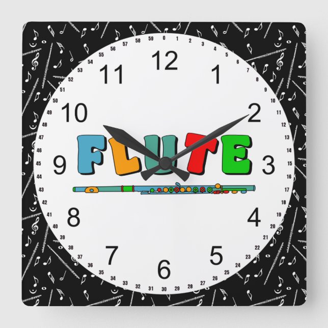Horloge Carrée Inondation du Colorful (Recto)