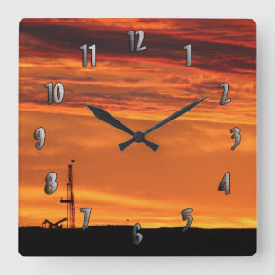 Horloge Carrée Installation de Workover à l'horloge de coucher d