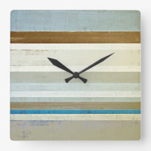 'Invent' Blue and Beige Abstract