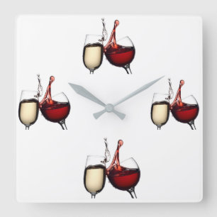 HORLOGE CARRÉE ***IT'S ALWAYS "WINE" O'CLOCK**