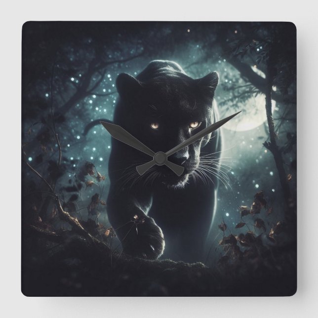 Horloge Carrée Jaguar (Recto)