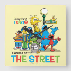 Horloge Carrée J'ai appris dans la RUE