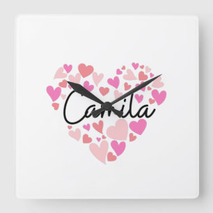Horloge Carrée J'aime Camila