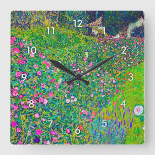 Horloge Carrée Jardin Italien, Gustav Klimt