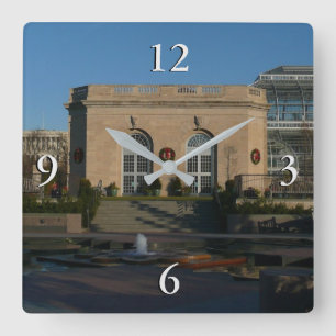 Horloge Carrée Jardins botaniques à Noël à Washington DC