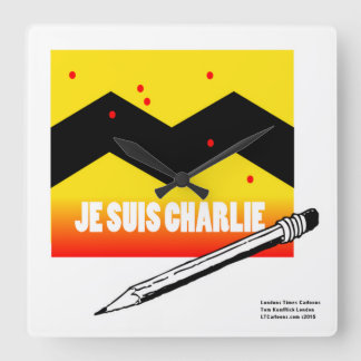 Horloge Carrée Je Suis Charlie Je Suis Charlie Rick Londres Horlo