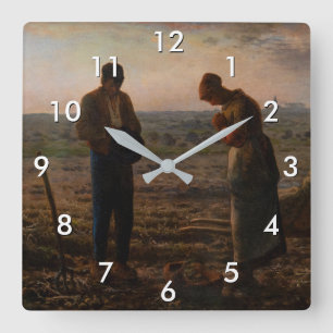 Horloge Carrée Jean-François Millet - L'Angelus