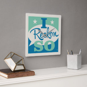 Horloge Carrée J'Estime Cela