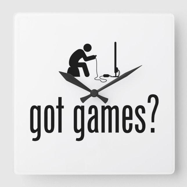 Horloge Carrée Jeux (Recto)