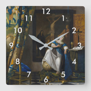 Horloge Carrée Johannes Vermeer - Allégorie de la foi