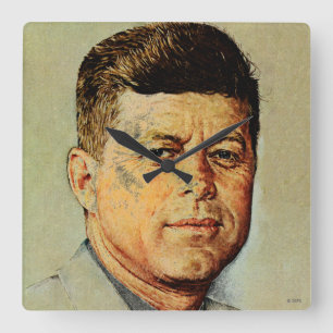 Horloge Carrée John F. Kennedy IN MEMORIAM