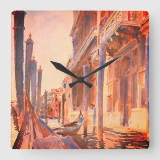 Horloge Carrée John Singer Sargent Gondola Moorings Venice