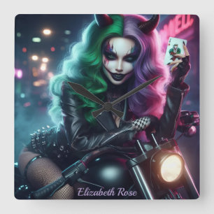 Horloge Carrée Joker's Wild