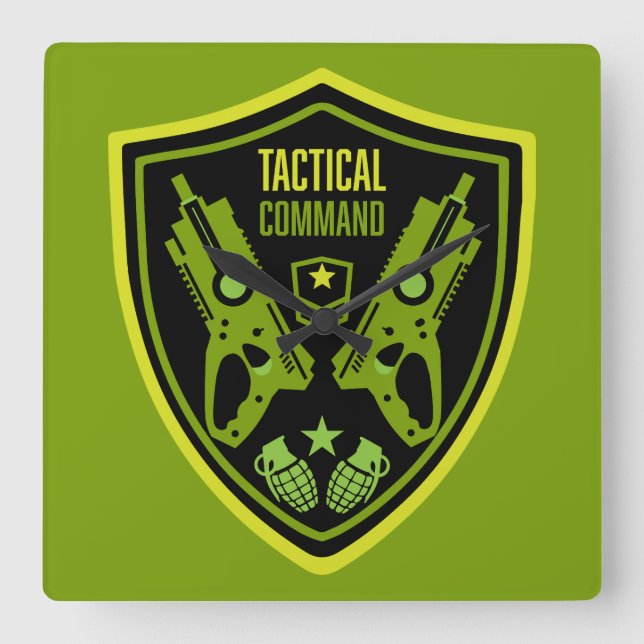 Horloge Carrée Jouet Jouet Jeu de canon Bataille (Recto)