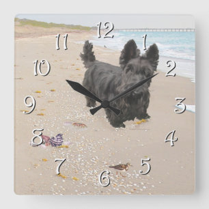 Horloge Carrée Journée à la plage