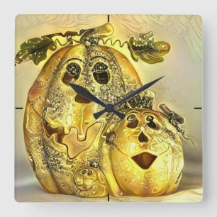 Horloge Carrée Joyeux Halloween