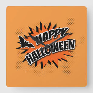 Horloge Carrée Joyeux Halloween