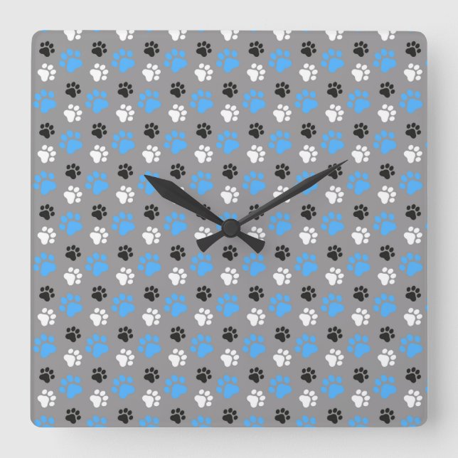 Horloge Carrée Just Watching My Cats (Recto)