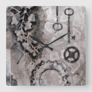 Horloge Carrée Juxtaposition II