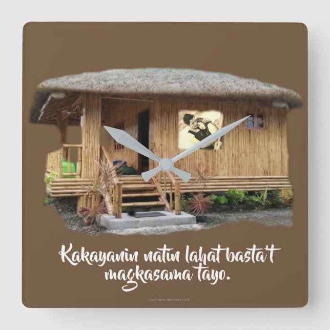 Horloge Carrée Kakayanin natin lahat basta pas magkasama tayo (Recto)